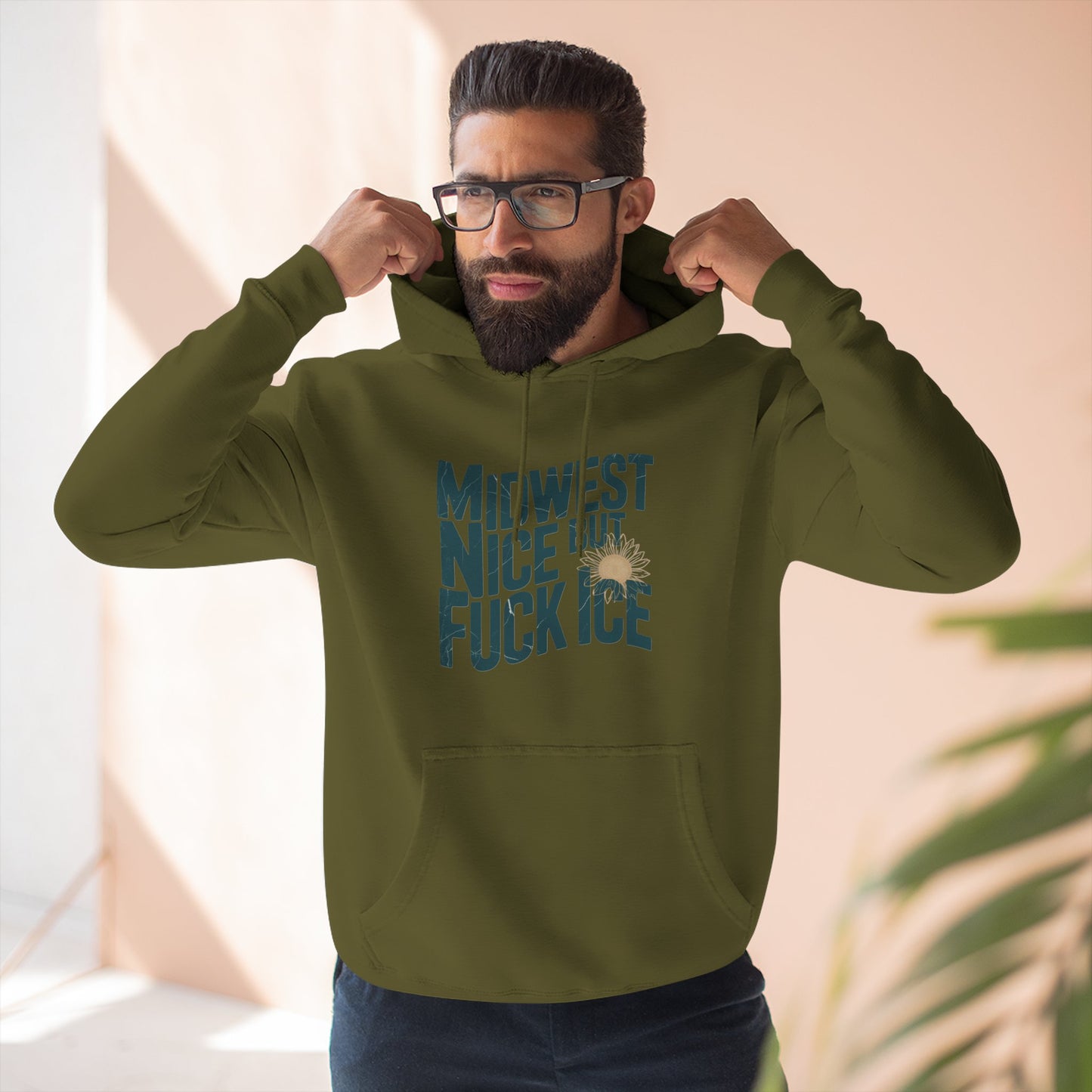 Midwest Nice But Fuck Ice Hoodie