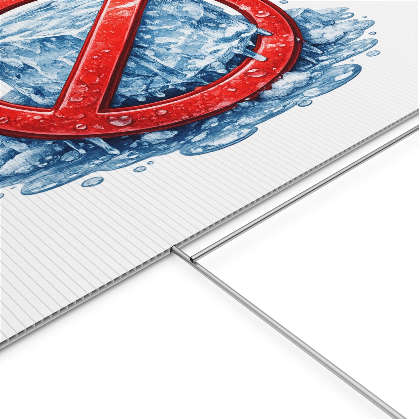 No Ice Yard Sign – Funny Anti-Ice Lawn Sign