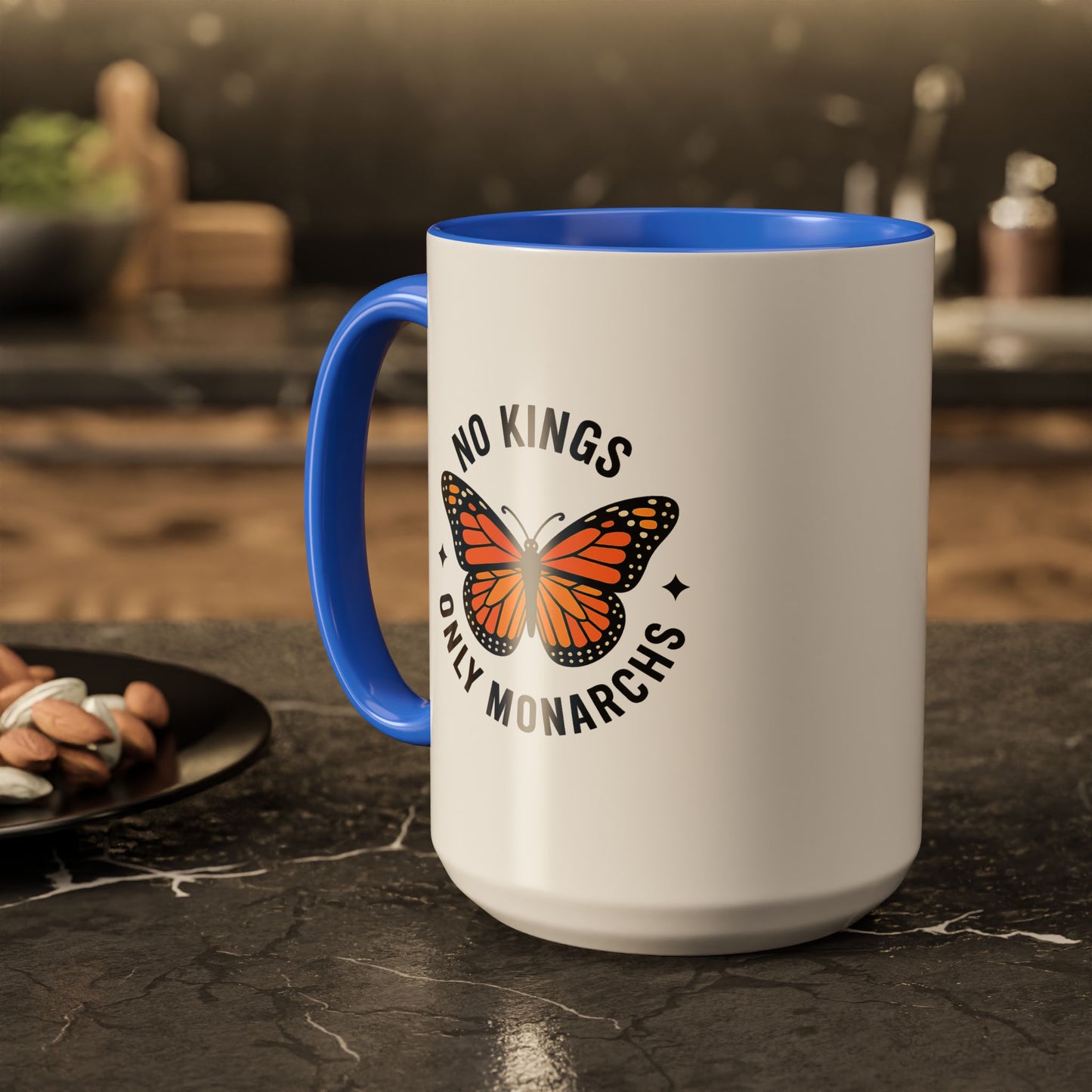 No Kings Only Monarchs Coffee Mug | Unique Gift for Nature Lovers, Personalized Mug for Home or Office, Eco-Friendly Drinkware, Perfect [...]