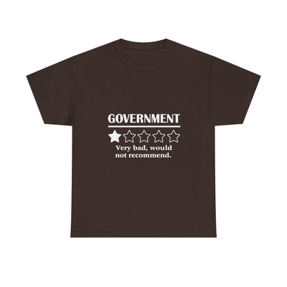 Government 1 of 5 Stars Would Not Recommend