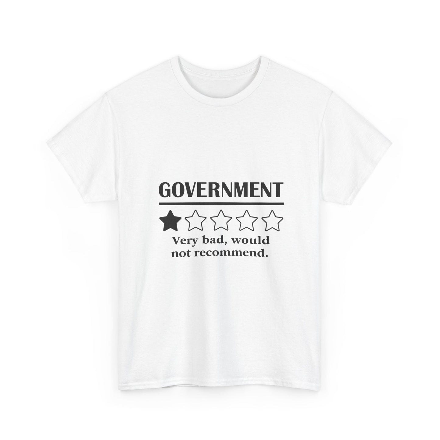 Government 1 of 5 Stars Would Not Recommend