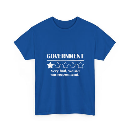 Government 1 of 5 Stars Would Not Recommend