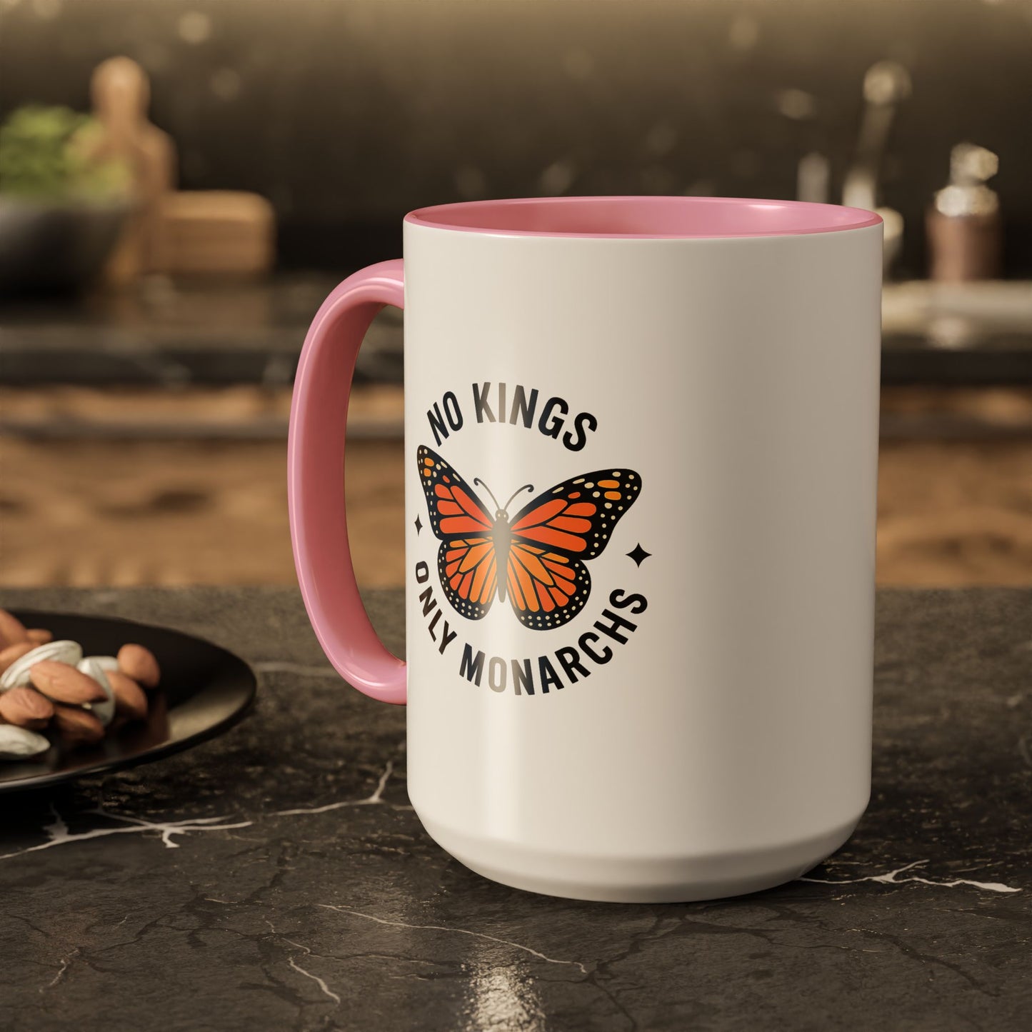 No Kings Only Monarchs Coffee Mug | Unique Gift for Nature Lovers, Personalized Mug for Home or Office, Eco-Friendly Drinkware, Perfect [...]