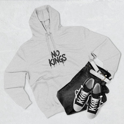 No Kings Spray Paint Protest Fleece Hoodie