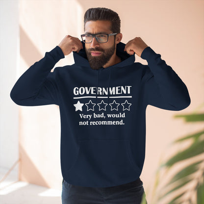 Fleece Hoodie with 1/5 Stars Would Not Recommend Design