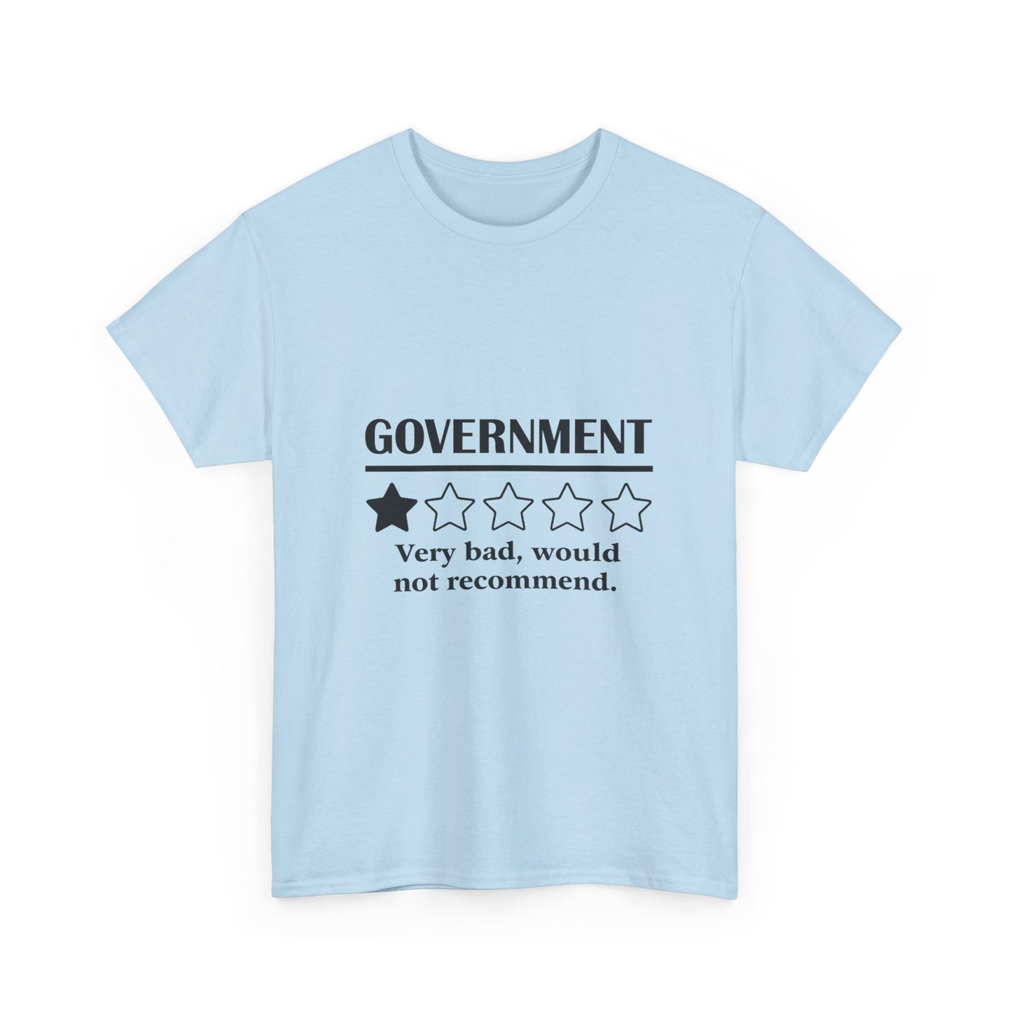 Government 1 of 5 Stars Would Not Recommend