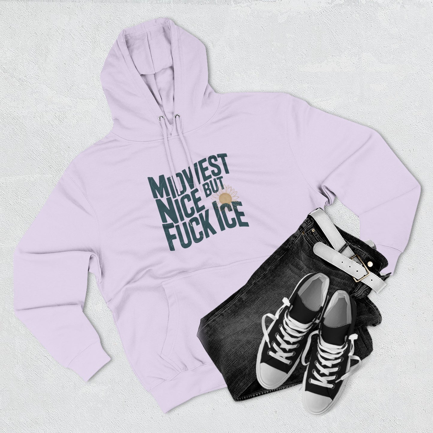 Midwest Nice But Fuck Ice Hoodie