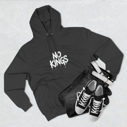 No Kings Spray Paint Protest Fleece Hoodie - protest hoodie from No Kings Store