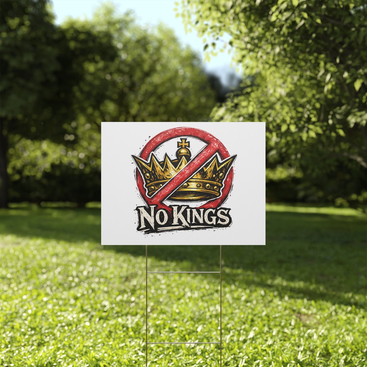 No Kings Yard Sign – Stand for Democracy