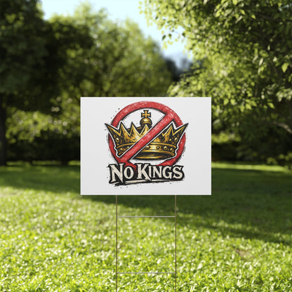 No Kings Yard Sign – Stand for Democracy