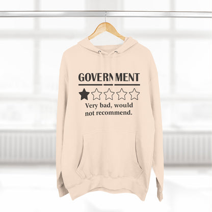 Fleece Hoodie with 1/5 Stars Would Not Recommend Design