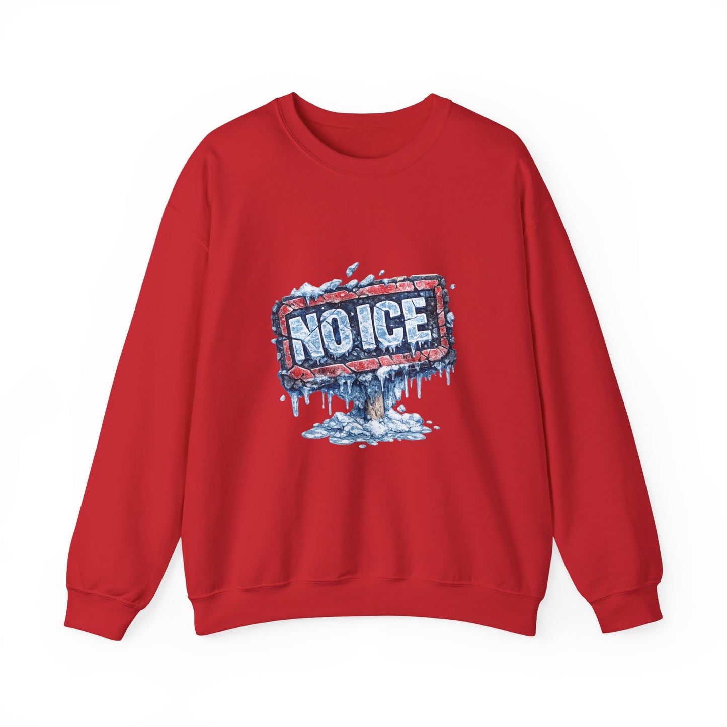 "NO ICE" Icy Graffiti Design Sweatshirt
