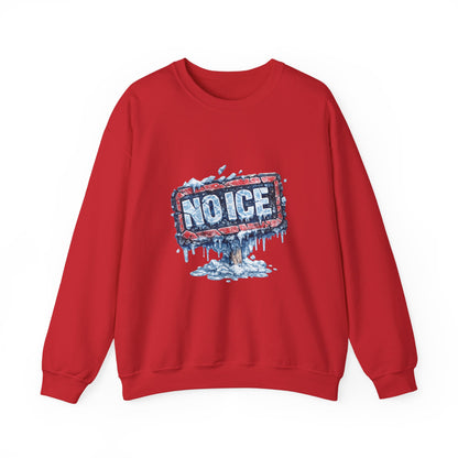 "NO ICE" Icy Graffiti Design Sweatshirt