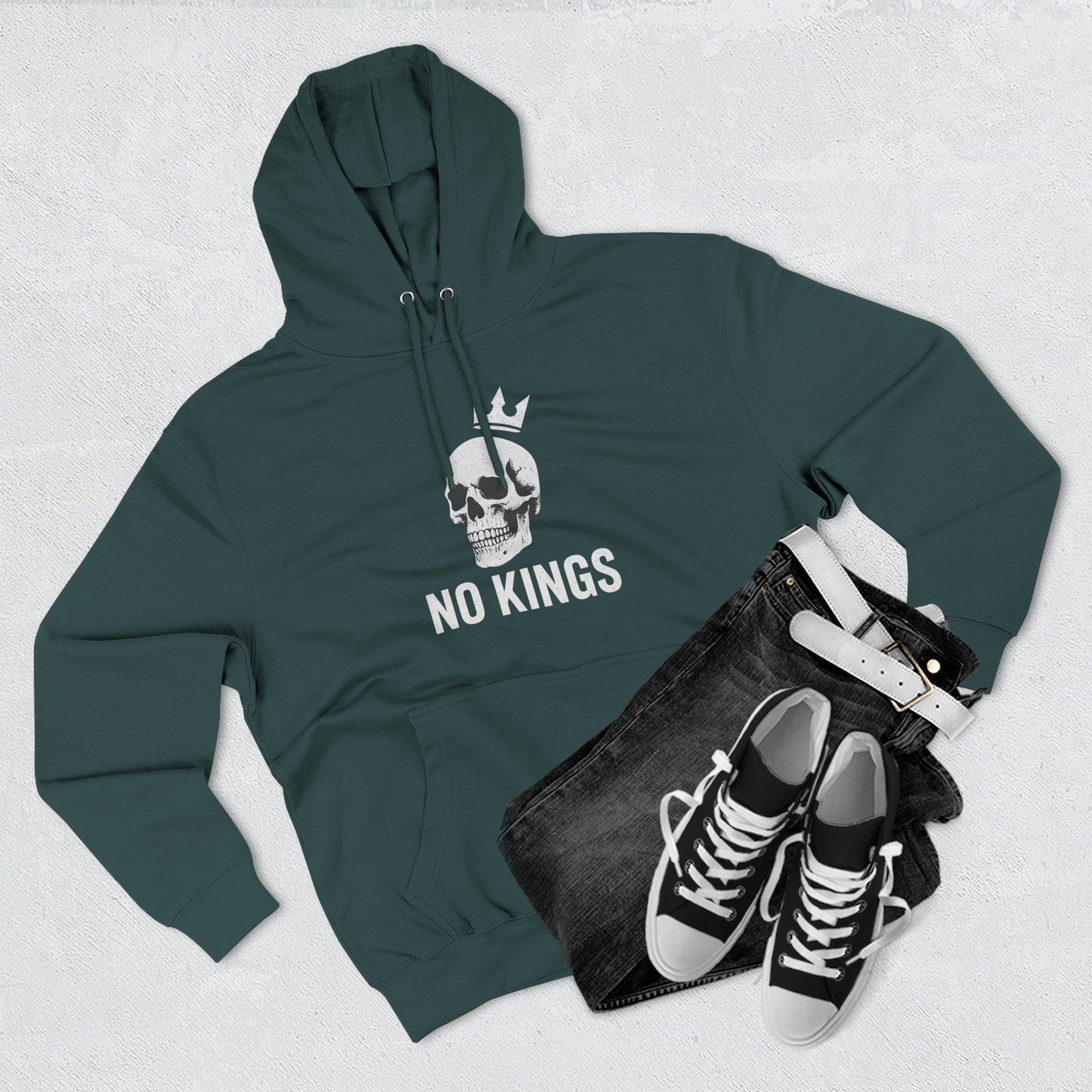 Fleece Hoodie - No Kings