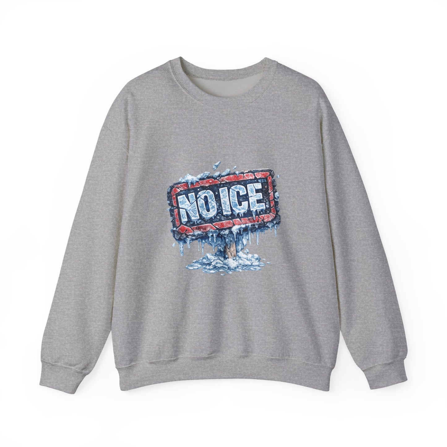 "NO ICE" Icy Graffiti Design Sweatshirt