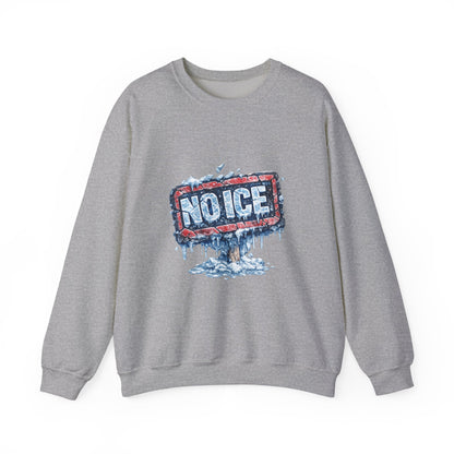 "NO ICE" Icy Graffiti Design Sweatshirt
