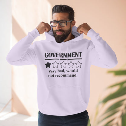 Fleece Hoodie with 1/5 Stars Would Not Recommend Design
