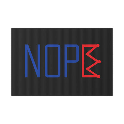 Black NOPE Crown Yard Sign – Defy the Throne