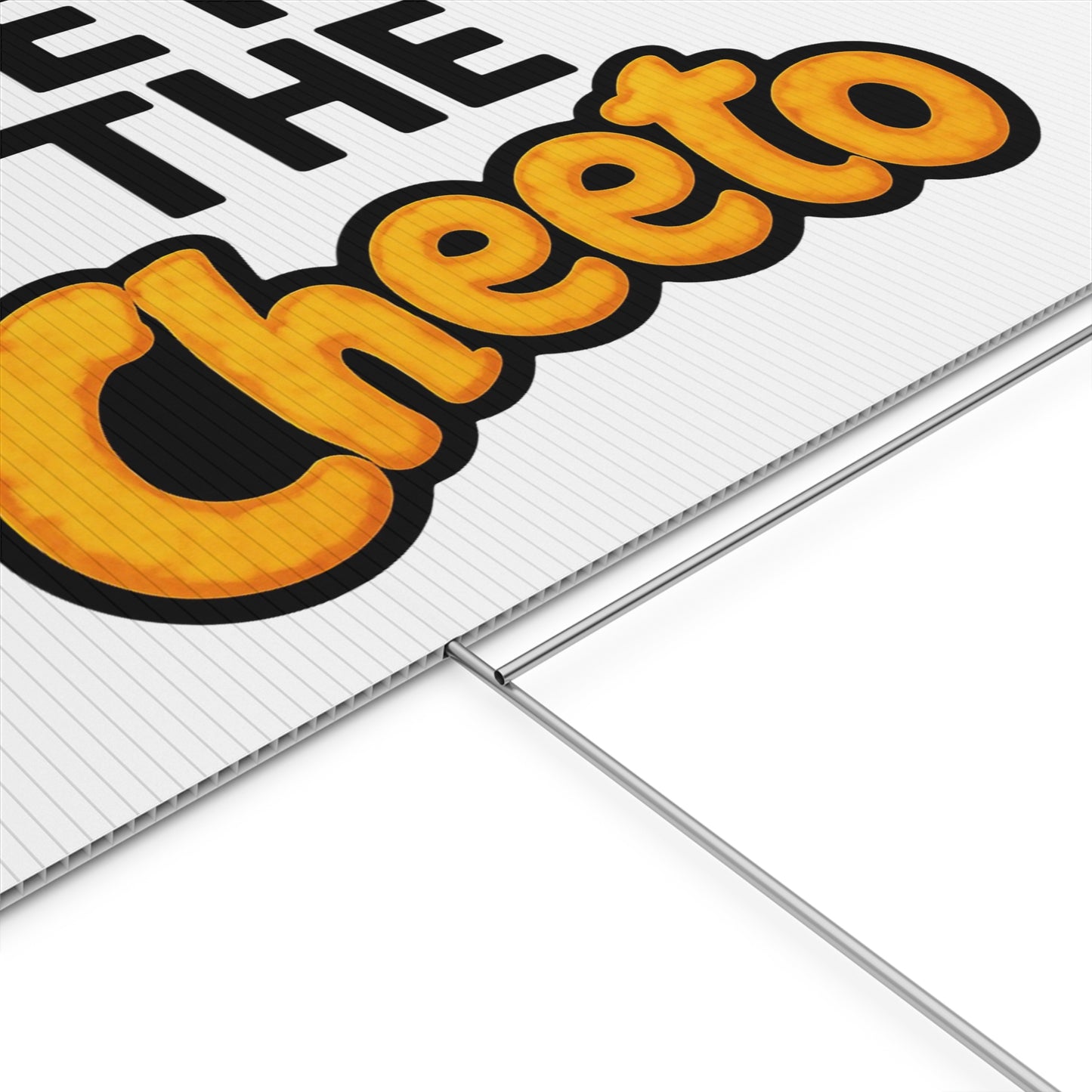 White Veto the Cheeto Yard Sign