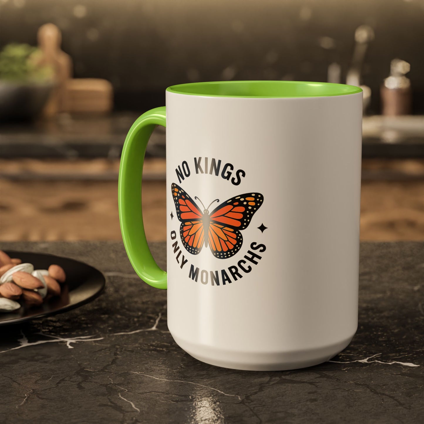 No Kings Only Monarchs Coffee Mug | Unique Gift for Nature Lovers, Personalized Mug for Home or Office, Eco-Friendly Drinkware, Perfect [...]