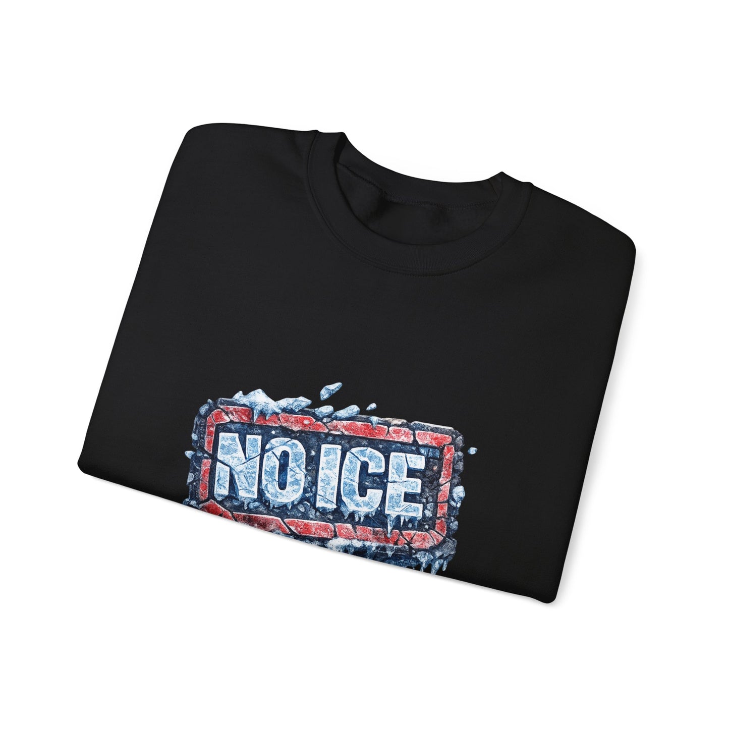 "NO ICE" Icy Graffiti Design Sweatshirt