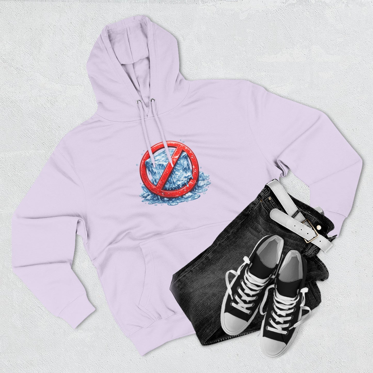 No ICE Hoodie — Anti-Ice Graphic Fleece Pullover