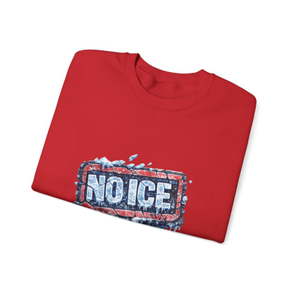 "NO ICE" Icy Graffiti Design Sweatshirt