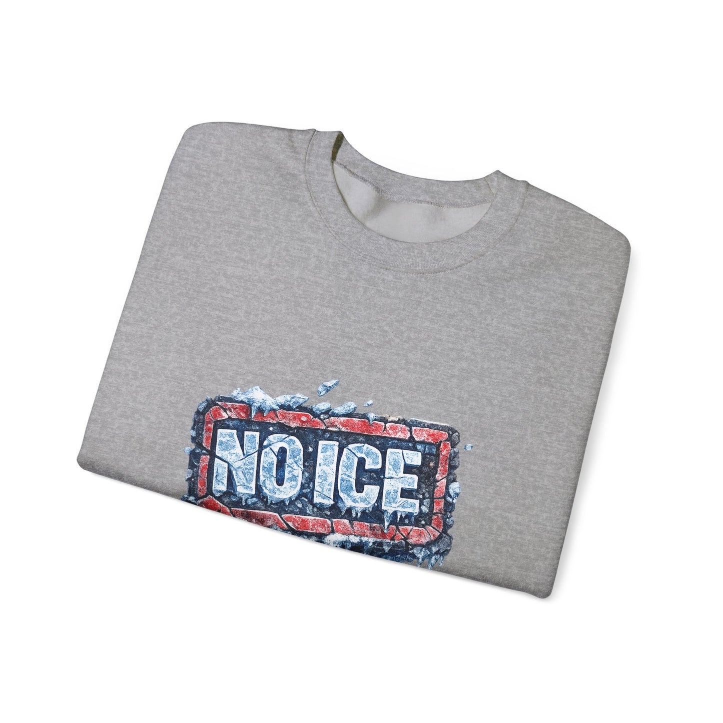 "NO ICE" Icy Graffiti Design Sweatshirt