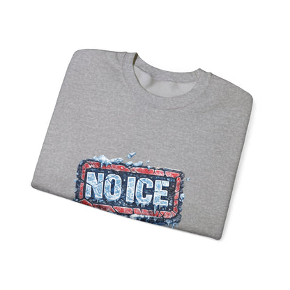 "NO ICE" Icy Graffiti Design Sweatshirt