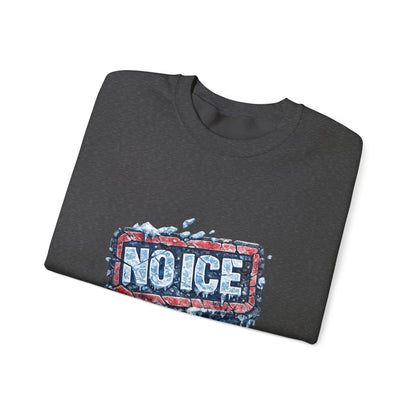 "NO ICE" Icy Graffiti Design Sweatshirt