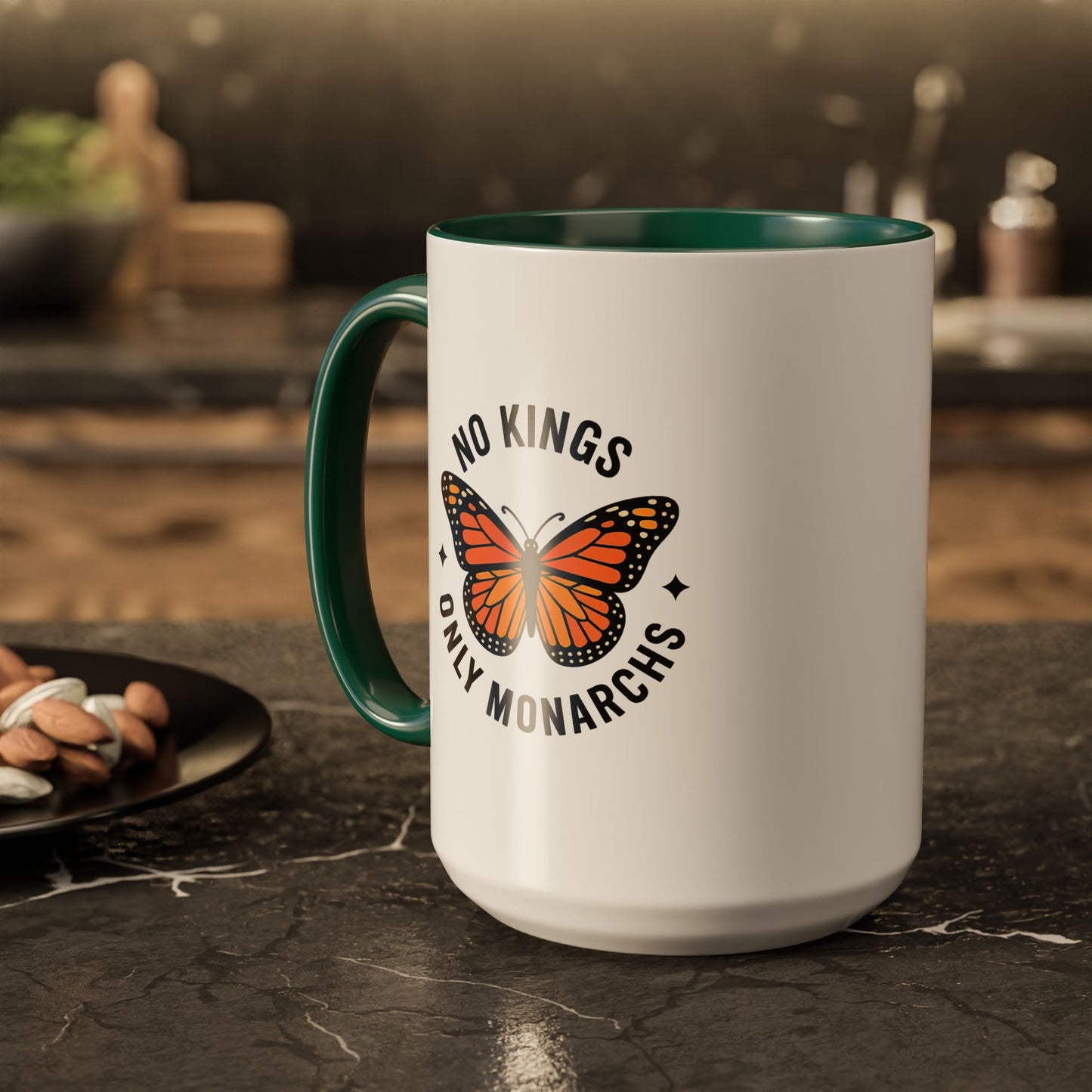 No Kings Only Monarchs Coffee Mug | Unique Gift for Nature Lovers, Personalized Mug for Home or Office, Eco-Friendly Drinkware, Perfect [...]