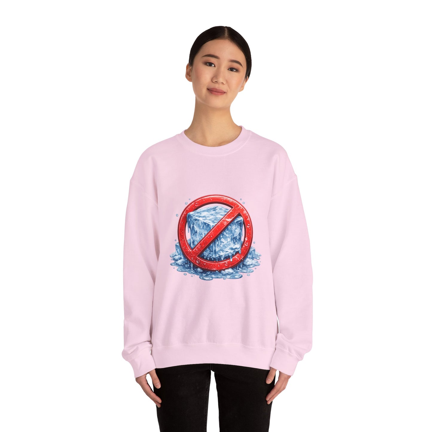 No ICE Crewneck Sweatshirt – Anti-Ice Graphic Pullover