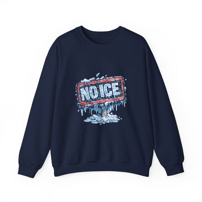 "NO ICE" Icy Graffiti Design Sweatshirt