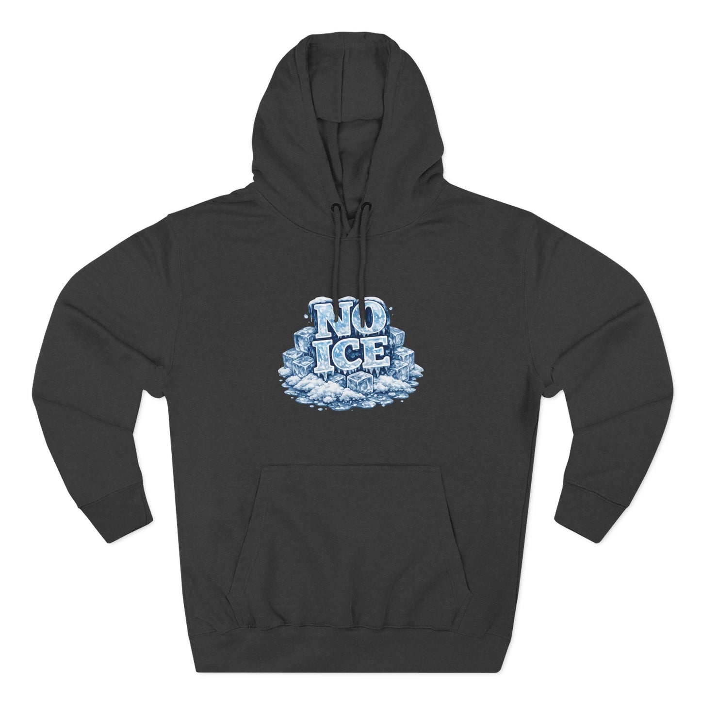 No ICE Graphic Hoodie — Funny Winter Climate Change Sweatshirt