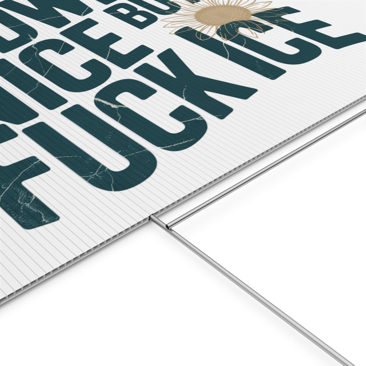 Yard Sign — "Midwest Nice But Fuck Ice" Humorous Outdoor Decor