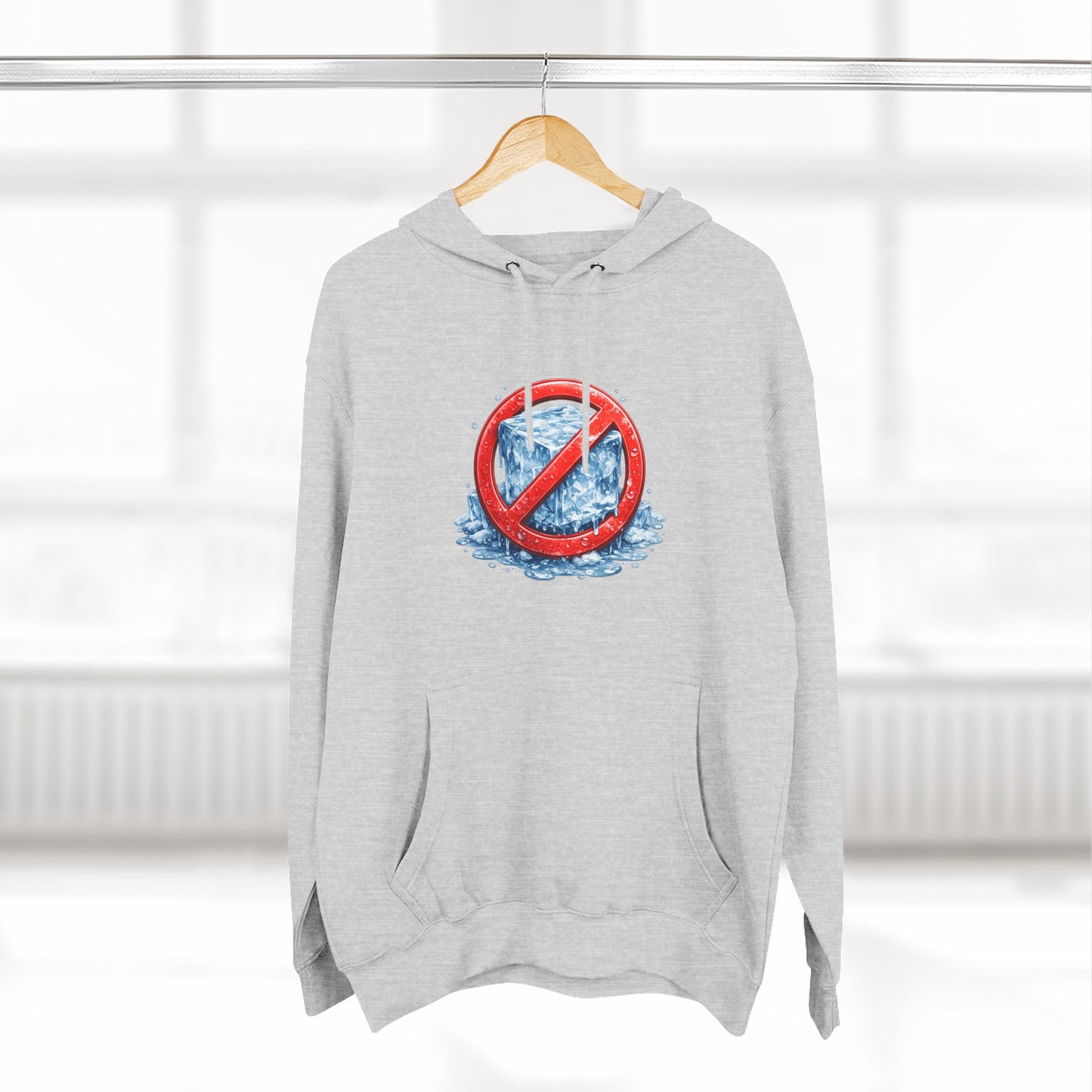 No ICE Hoodie — Anti-Ice Graphic Fleece Pullover