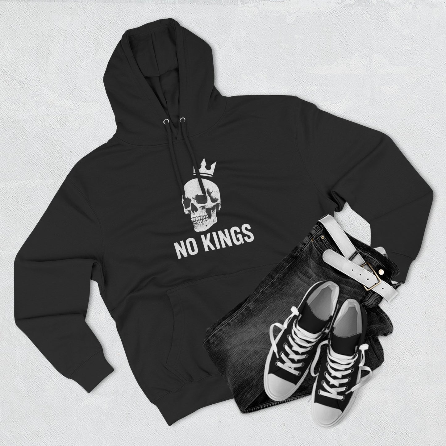 Fleece Hoodie - No Kings