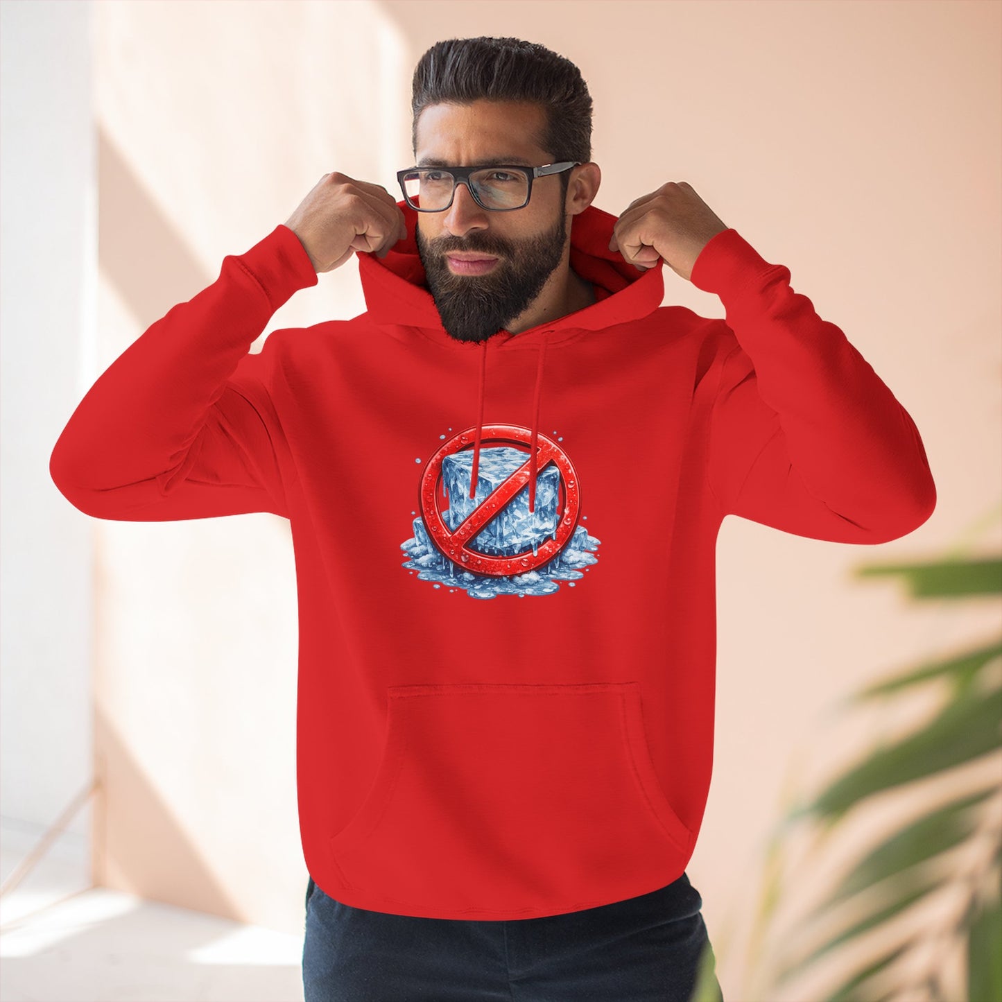 No ICE Hoodie — Anti-Ice Graphic Fleece Pullover