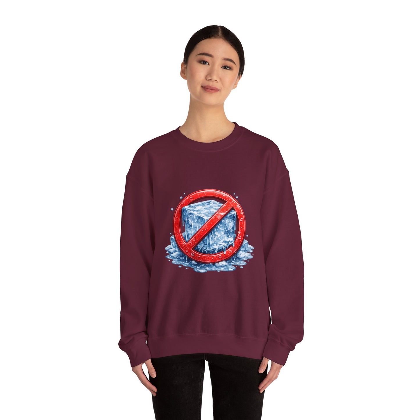 No ICE Crewneck Sweatshirt – Anti-Ice Graphic Pullover
