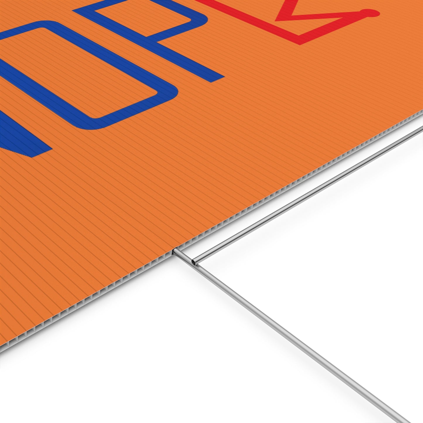 Orange NOPE Crown Yard Sign – Defy the Throne
