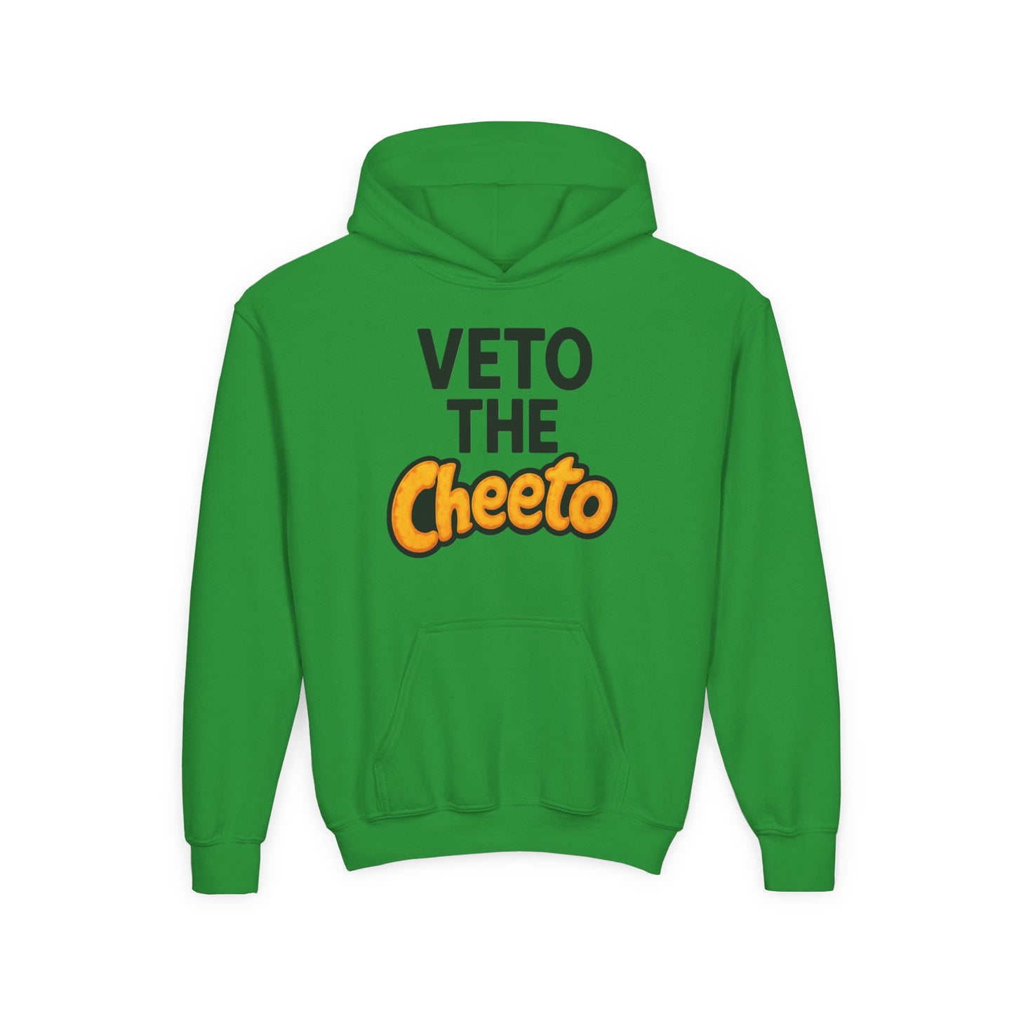 Veto the Cheeto Youth Hoodie – Tiny but Defiant