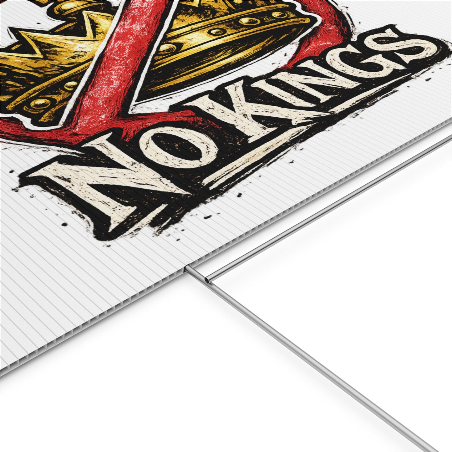 No Kings Yard Sign – Stand for Democracy