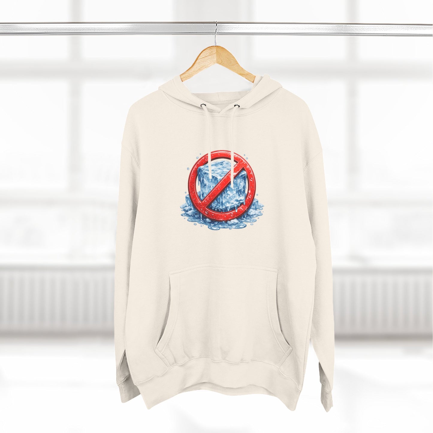 No ICE Hoodie — Anti-Ice Graphic Fleece Pullover