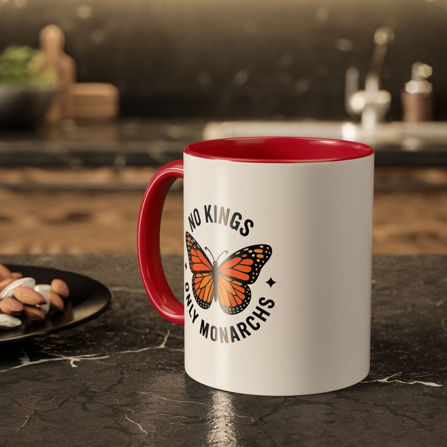 No Kings Only Monarchs Coffee Mug | Unique Gift for Nature Lovers, Personalized Mug for Home or Office, Eco-Friendly Drinkware, Perfect [...]