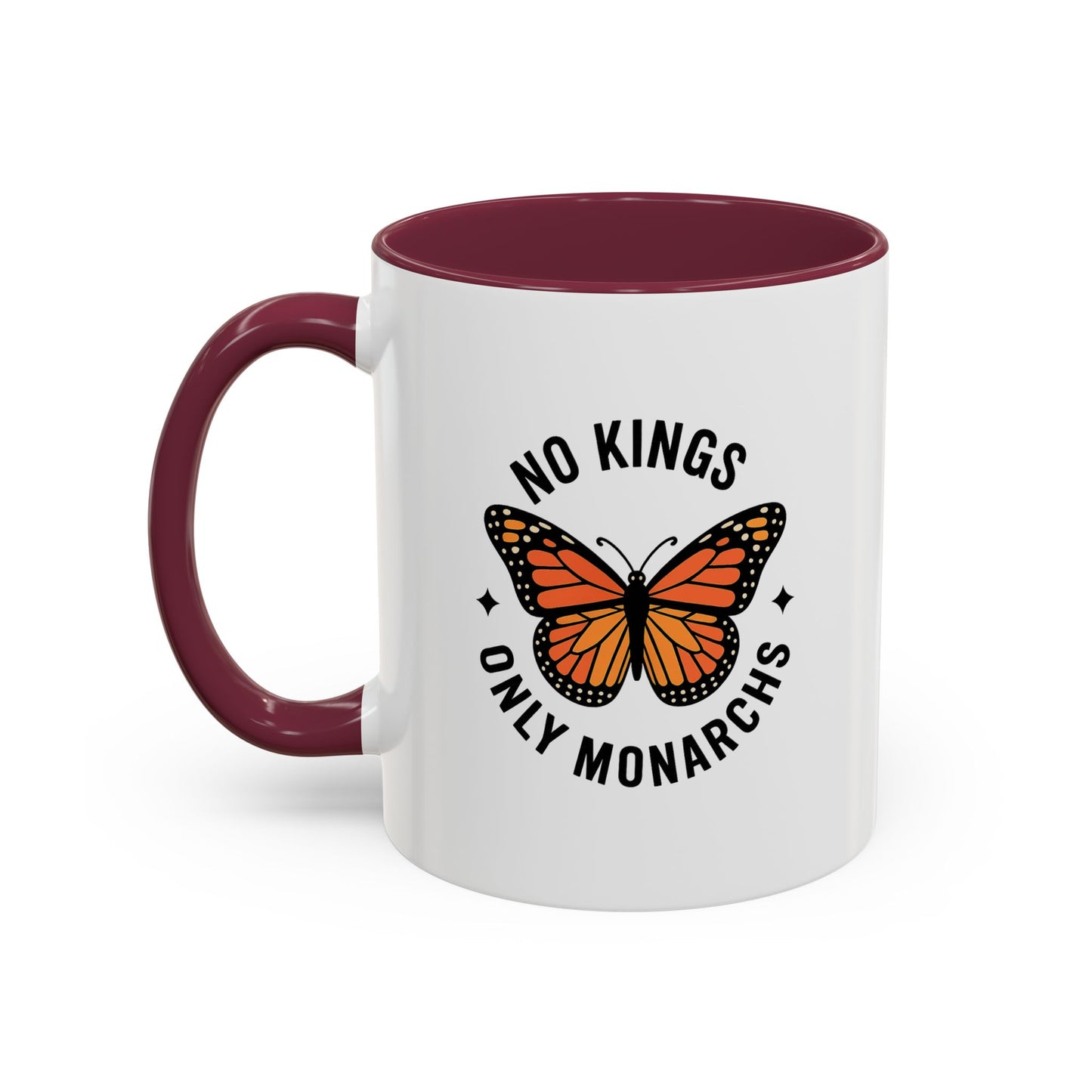 No Kings Only Monarchs Coffee Mug | Unique Gift for Nature Lovers, Personalized Mug for Home or Office, Eco-Friendly Drinkware, Perfect [...]