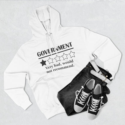 Fleece Hoodie with 1/5 Stars Would Not Recommend Design