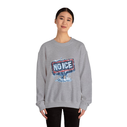 "NO ICE" Icy Graffiti Design Sweatshirt