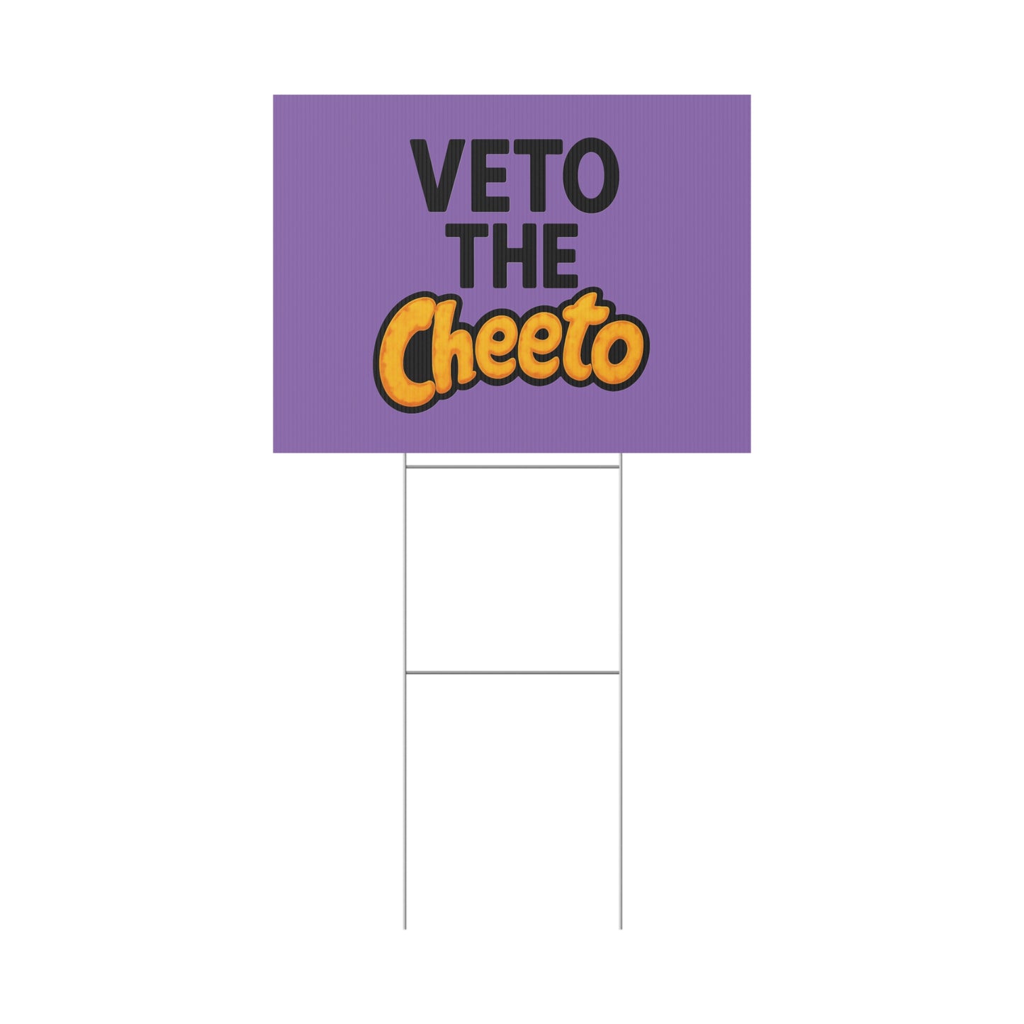 Light Purple Veto the Cheeto Yard Sign