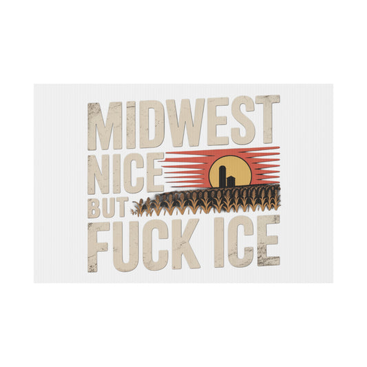 Midwest Nice But Fuck Ice Farmhouse Sunset Design