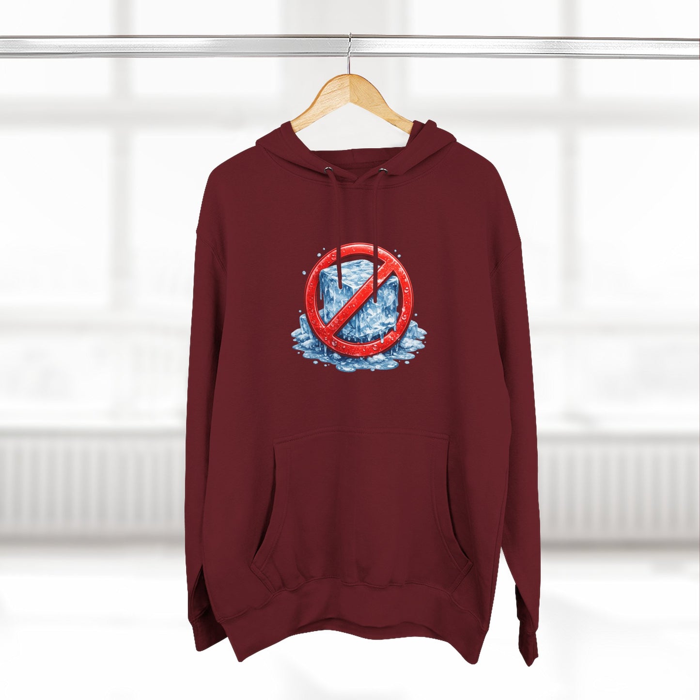 No ICE Hoodie — Anti-Ice Graphic Fleece Pullover